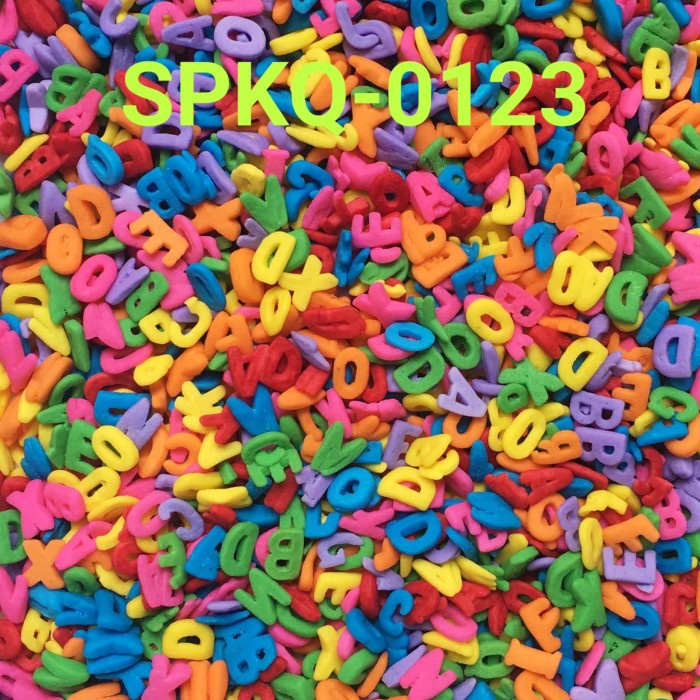 

SPKQ-0123 SPRINKLES SPRINKLE SPRINKEL 250GR HURUF ABJAD KONFETI OBRAL DISKON