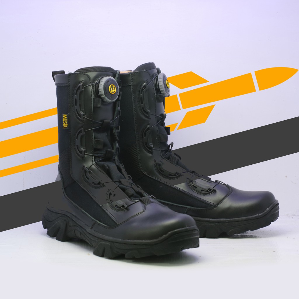 Sepatu pdl parabellum SEPATU MISIL PHYTHON MAX TALI PUTAR / Sepatu pdl tali putar kulit sapi asli