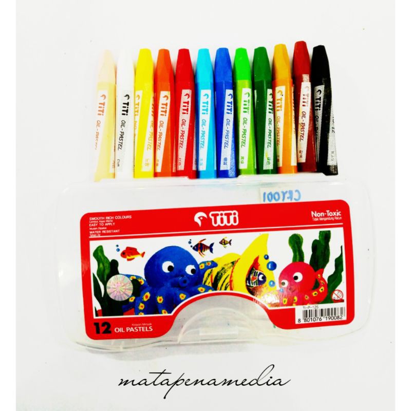 

Crayon mewarna Titi 12 warna. crayon 12 warna Titi