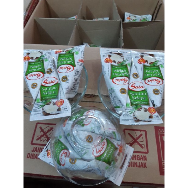 COD SASA SANTAN 3pcs FREE / GRATIS MANGKOK CANTIK 1pcs //sasa santan 65ml