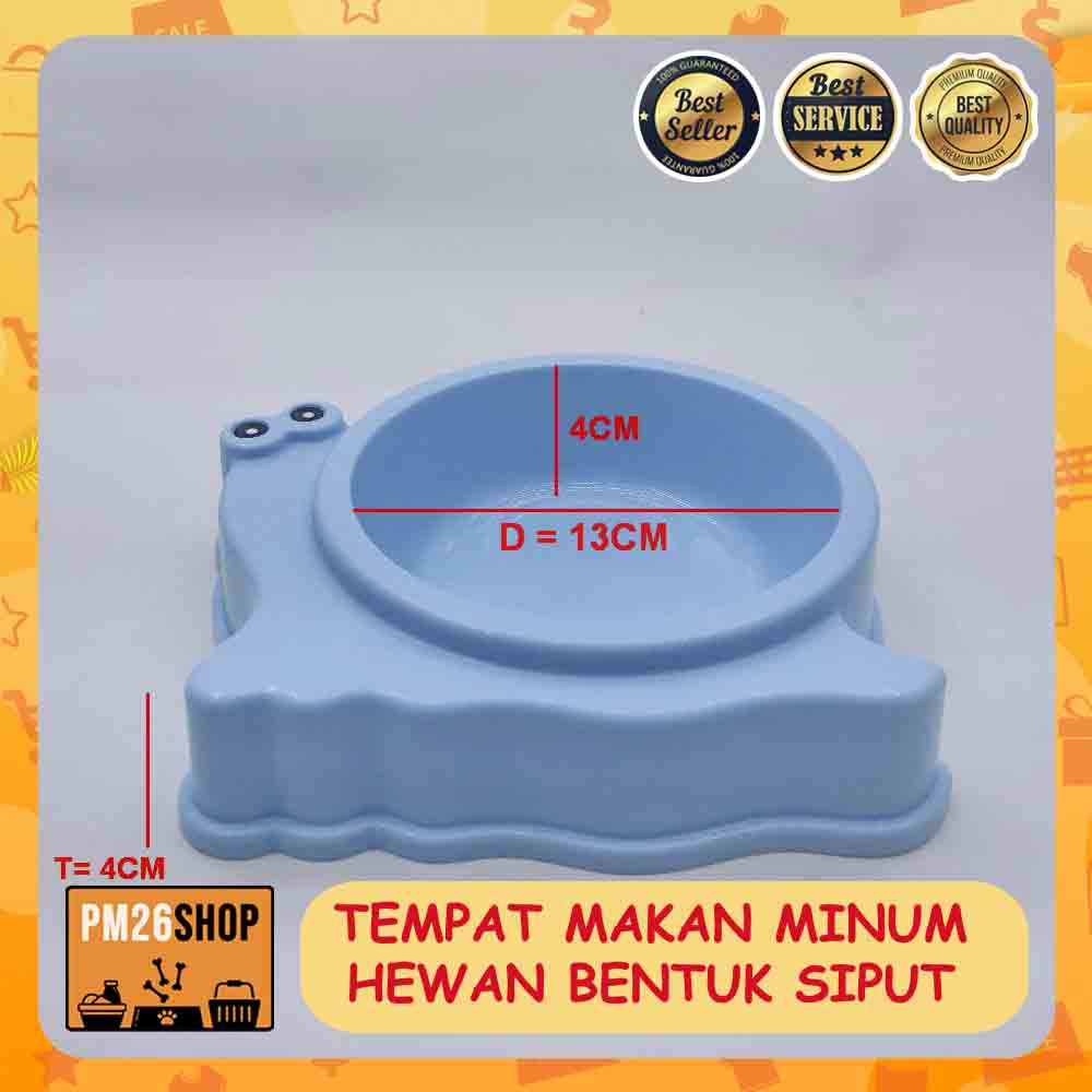 TEMPAT MAKAN MINUM UNTUK HEWAN BENTUK SIPUT