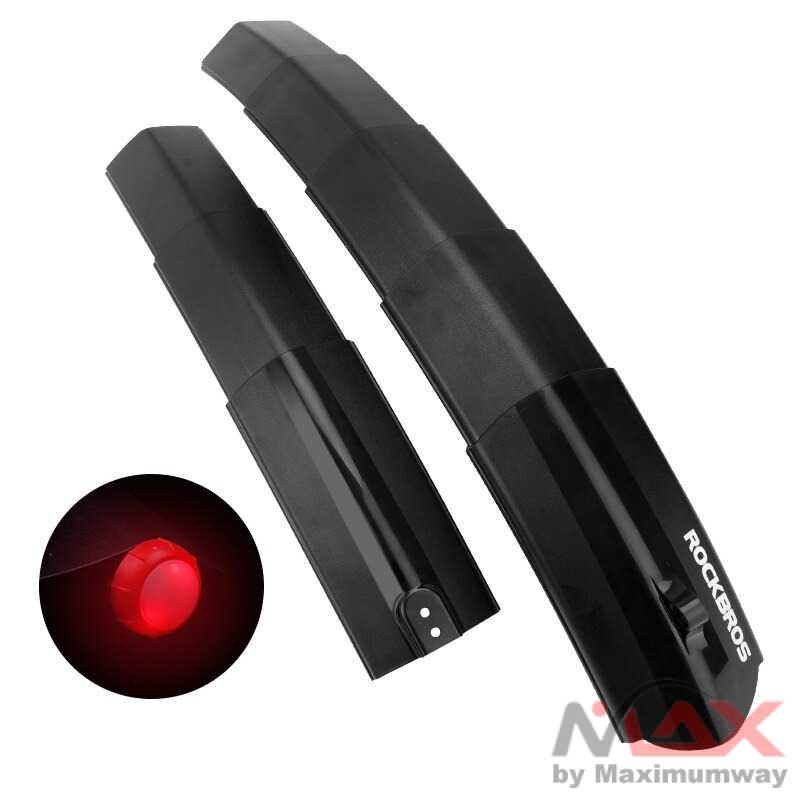 Spakbor Sepeda Rockbros Spakbor Sepeda Telescopic Fender Tail Light - DNB-1001 Warna Hitam