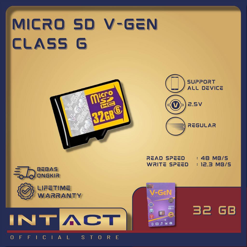 MicroSD V-GeN 4GB 8GB 16GB 32GB NA Plus Adapter Class 6 Memory Card Micro SD Memory HP