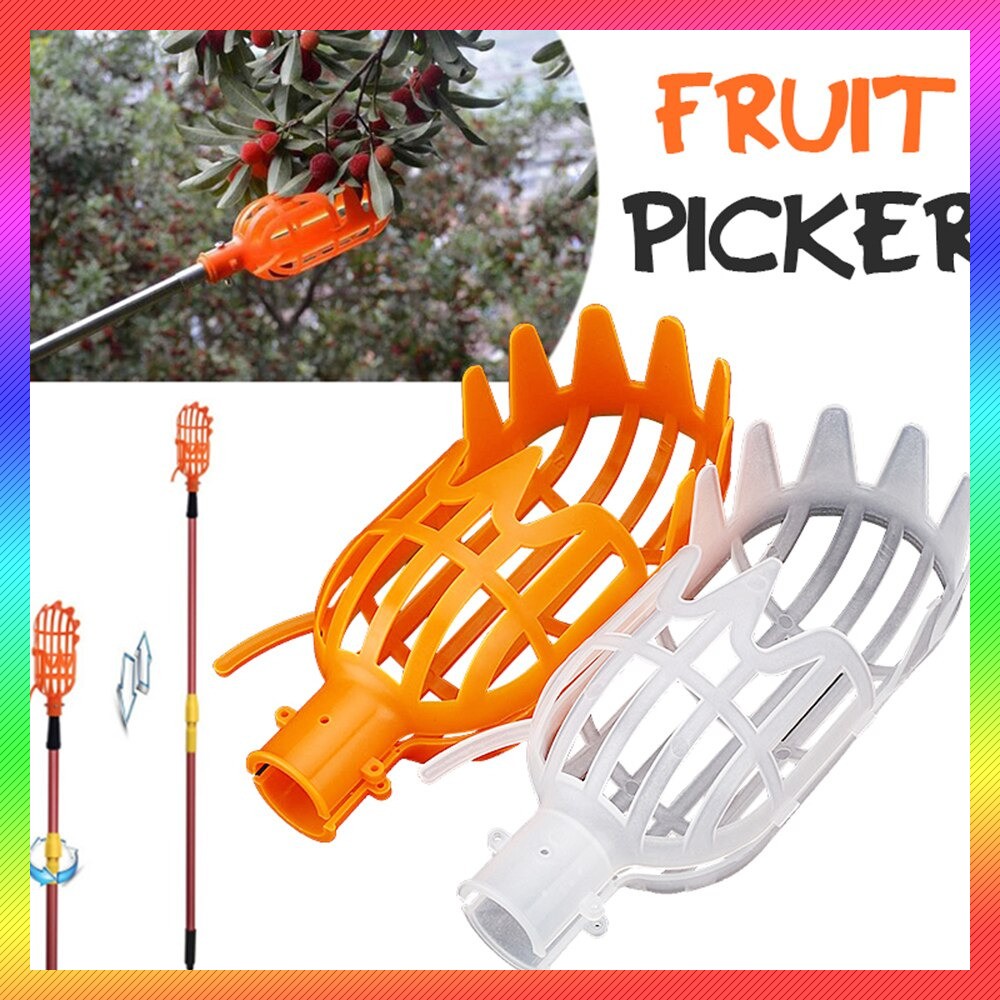 Grab Medan EPOCH Sekop Pemetik Buah Garden Fruit Picker Collection Head Tool - A47 - Orange