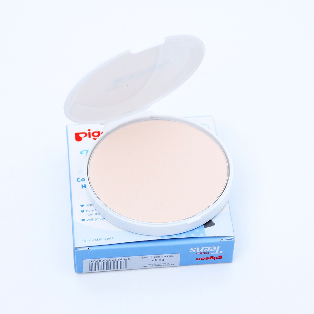 [COMPACT POWDER | REFILL] [BPOM] PIGEON Teens Compact Powder +UV Protection 14gr | Pure White | Beige | Sand | Pink | Natural