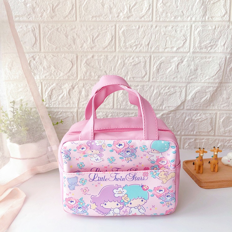 NAOMI - Banyak Motif Lunch Bag Sanrio Tebal Import - Kaori Kiyo bag - tas sanrio - tas motif cartoon - tas japan - Tas Anak - Tas makan - tas Bekal