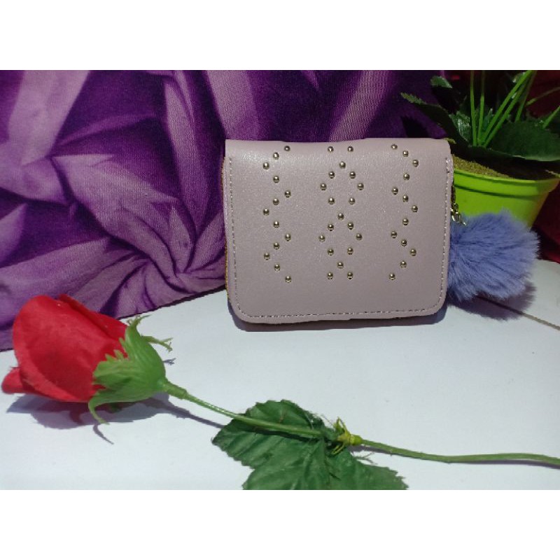 Tas dompet wanita kecil fashion murah warna Ungu