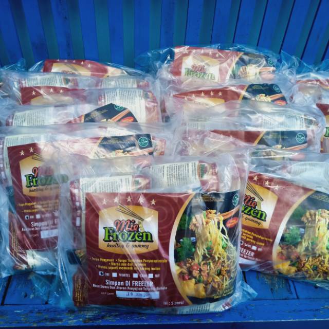 

Mie Ayam Frozen kemasan paket isi 5 (PO)