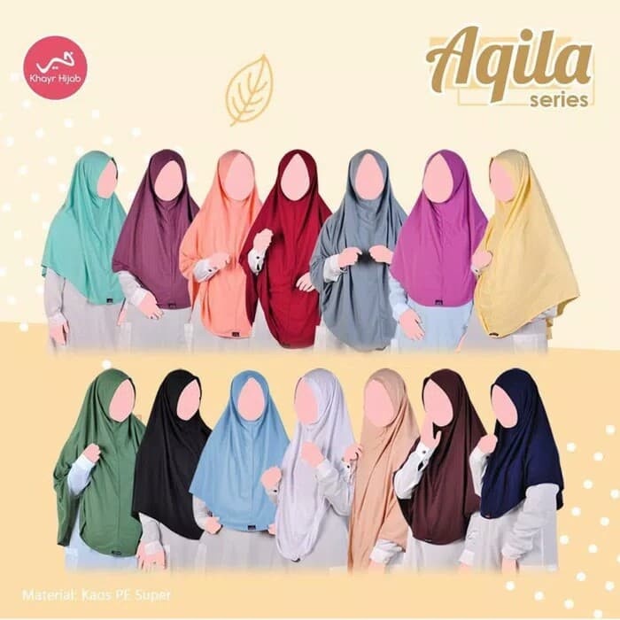 Hijab bergo aqila - Putih