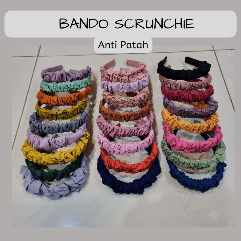 BANDO SCRUNCHIE NAGITA BANDANA KERUT ANTI PATAH