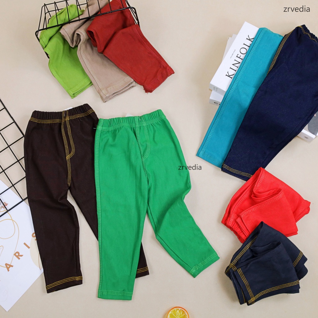 JEGGING JEANS Anak Bayi s.d 10 Tahun / Legging Jeans Anak Laki Perempuan Celana Panjang Polos Tebal