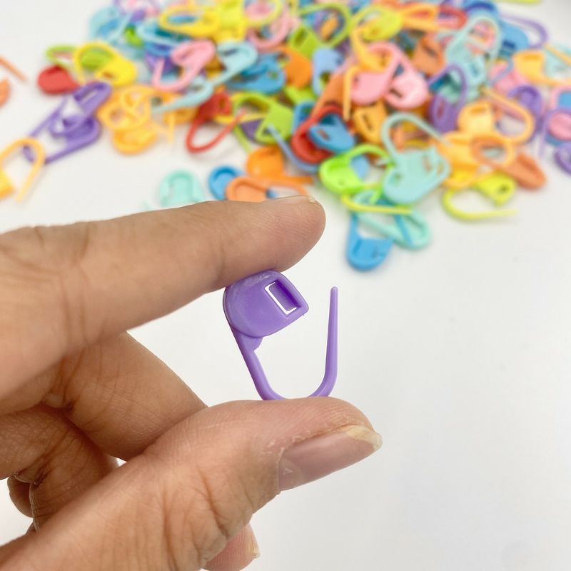  Peniti Hijab Peniti Mini Peniti Plastik Peniti Bohlam Mini Lucu Warna Warni-2