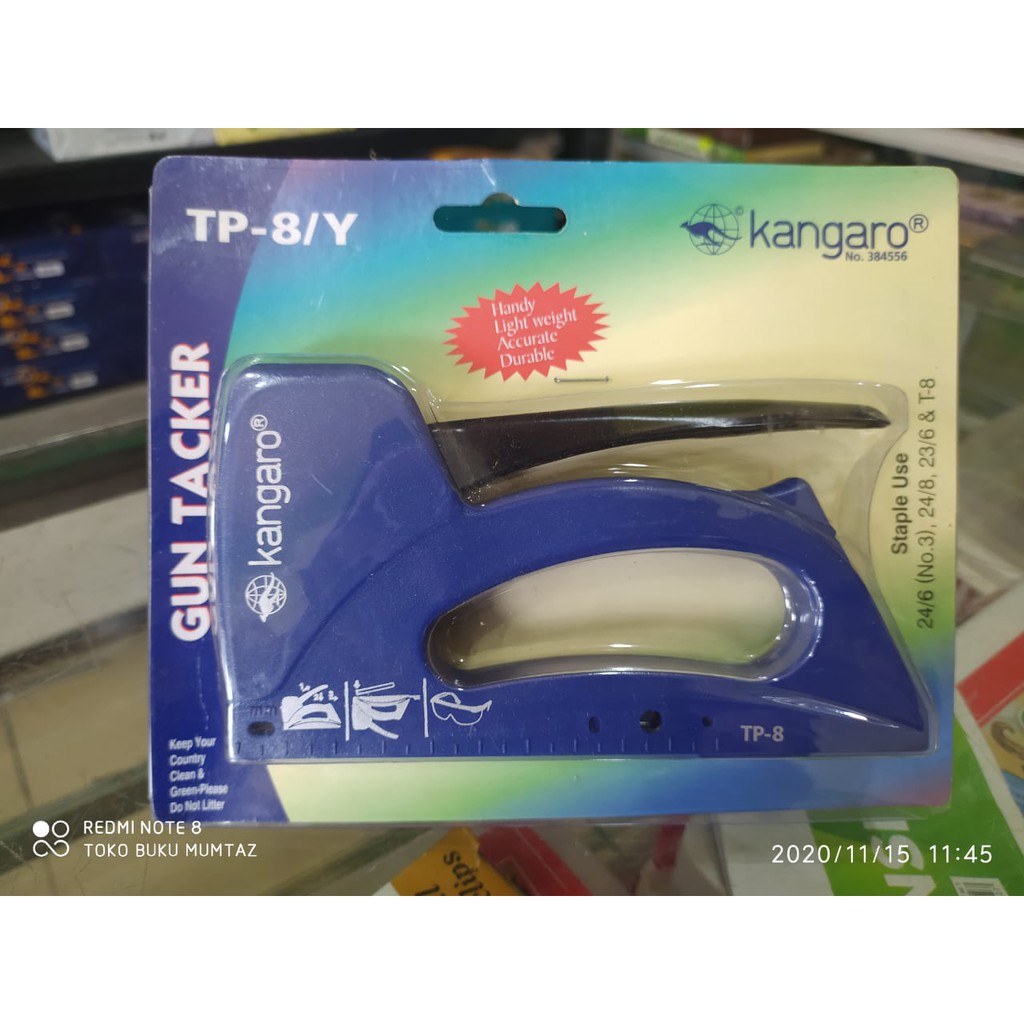 

Stapler Kangaro TP-8/Y / Staples Tembak / Gun Tacker