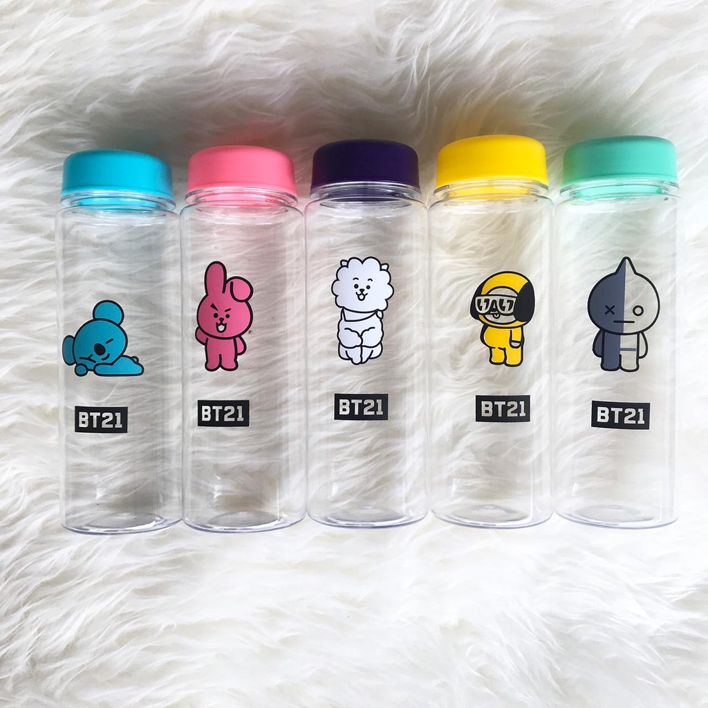  Botol  BT21  mybottle Karakter Berwarna Anti PECAH 500ml 