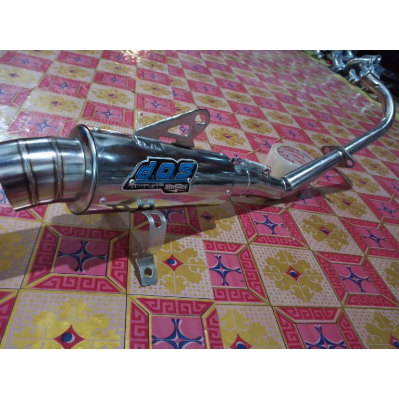 knalpot racing dos muffler beat karbu beat fi-1