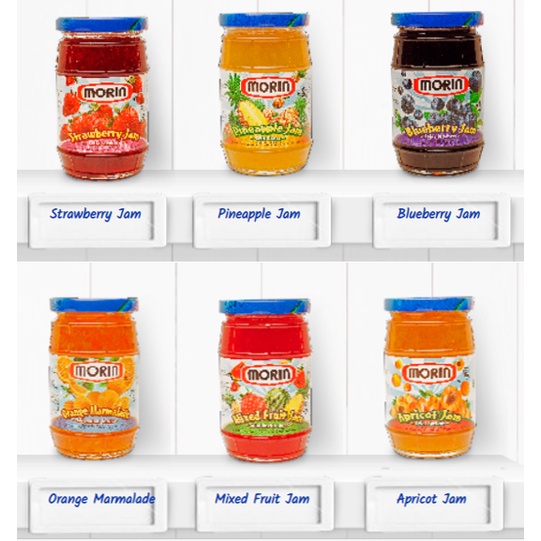 

Morin Jam Strawberry 170gr | Bluberry | Orange Marmalade