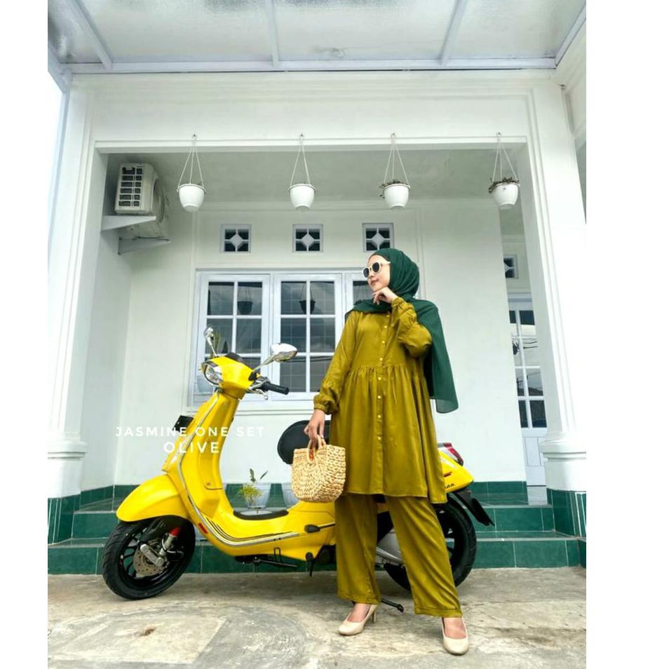 Harga Bersahabat.. JASMINE ONE SET POLOS RAYON TWILL PREMIUM