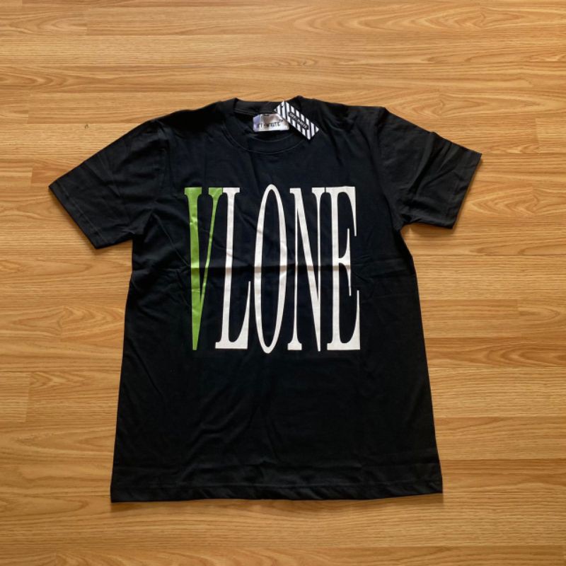 KAOS OFF WHITE X VLONE KNOW WAVE BLACK ATASAN