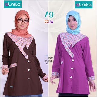 KOLEKSI BLOUSE KAOS MUSLIMAH ALNITA AA 19