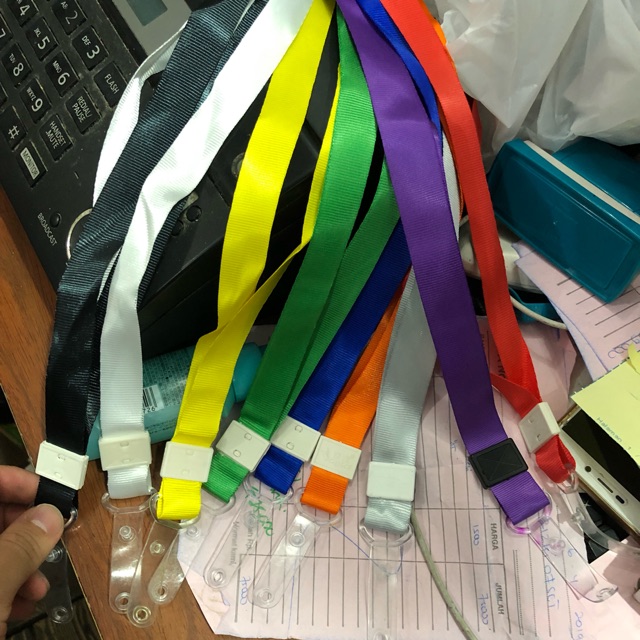 

Tali id card gantungan karet