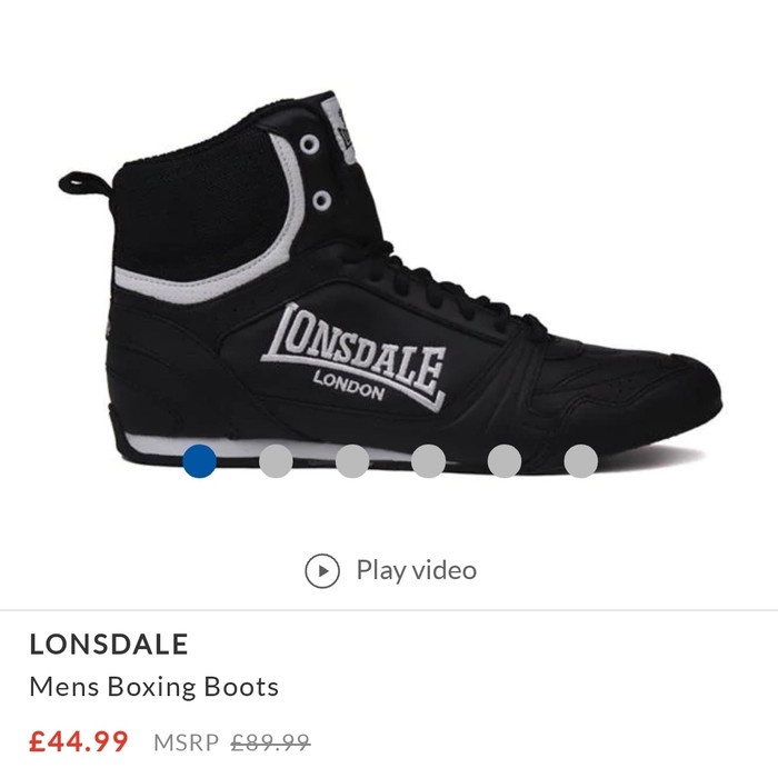 Lonsdale Bout Original-Sepatu Tinju-Boxing