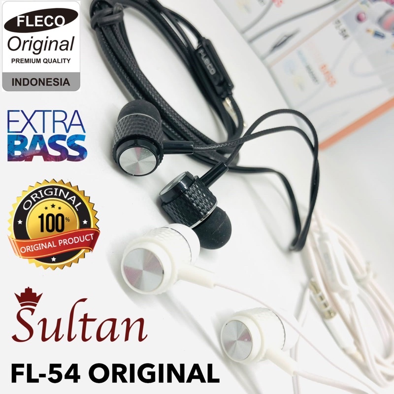 HANDSFREE FLECO F-54 EXTRA SUPER BASS EARPHONR FLECO F54 PROMO SEN