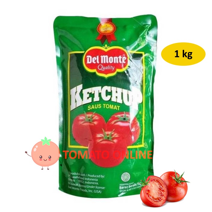 Del Monte DelMonte / Saus Saos Sauce Tomat Tomato Ketchup POUCH REFILL / 1kg 1 kg