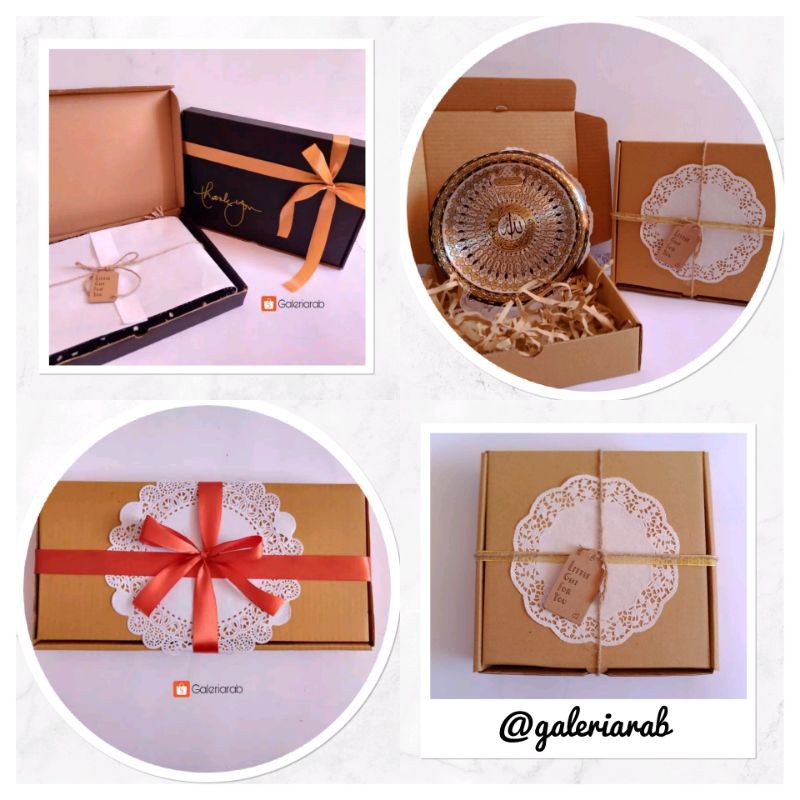 

BOX KADO hamper Tambahan untuk Kaligrafi kiswah/ sajadah/ logam atau produk lainnya