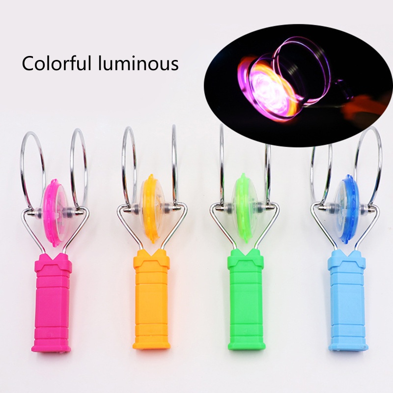 Mary Kids Lampu Led Gyro Roda Tangan Spinner Magic Spinning Mainan Anak Hadiah