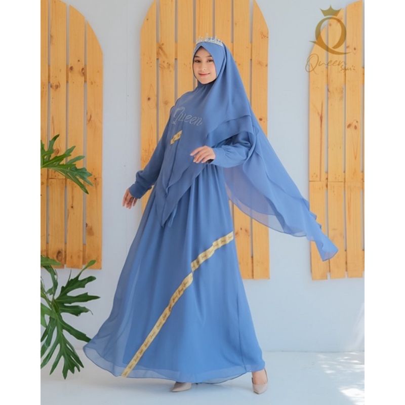GAMIS SET SYAR'I ORIGINAL QUEEN SYAR'I LIST CERUTY PREMIUM
