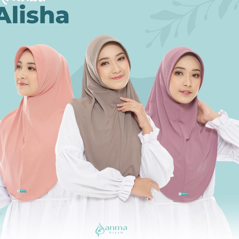 Terbaru.. Khimar Alisha By Anmahijab | Khimar pet Antem | hijab instan | jilbab instan | Jersey Prem