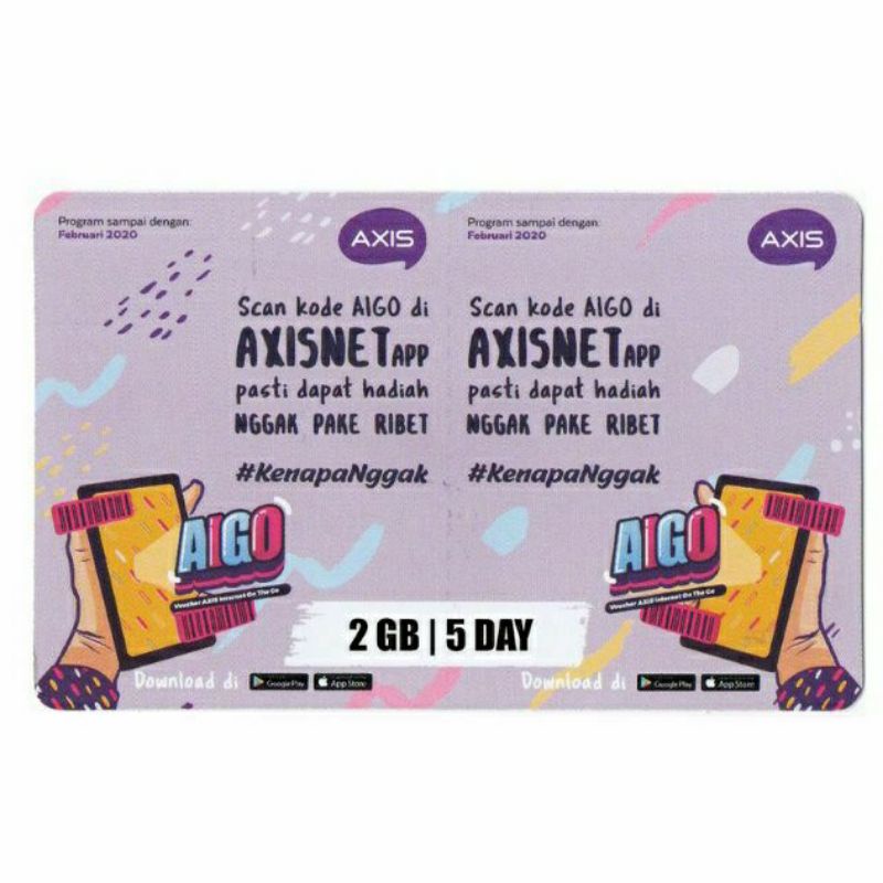 Voucher Axis 2GB (5 Hari) Area Lokal Sumatera