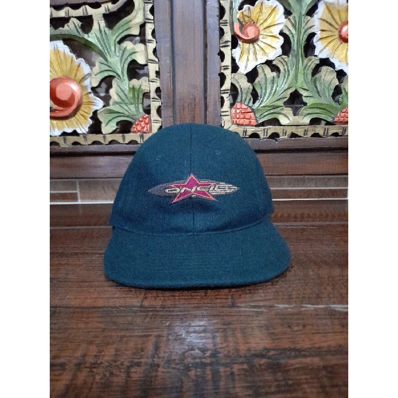 topi o'neil 6 panel leather srap second bekas preloved