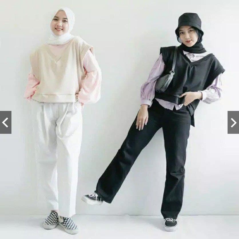 JAYA.Co IVY VEST / Rompi Wanita Bahan BabyTerry (bagian blkg lebih pjg)