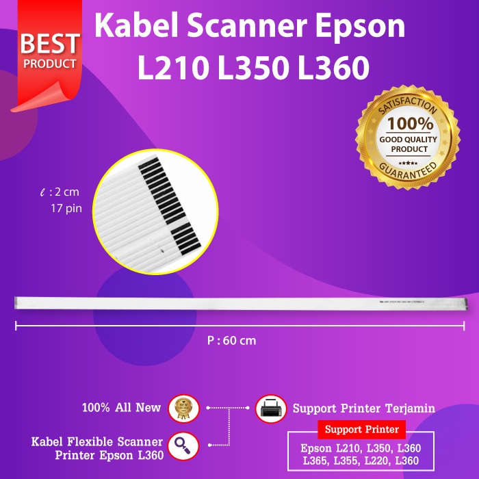 Kabel Scanner Epson L210 L220 L350 L360 L365 L380 L385 L405 L455 Flexible Cable L550 L555 L565