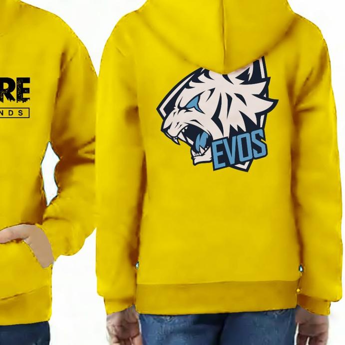 ✸ Hoodie FF Evos Anak / Hoodie anak / Jaket ff evos anak / Jaket free fire 6-13 TAHUN ♘