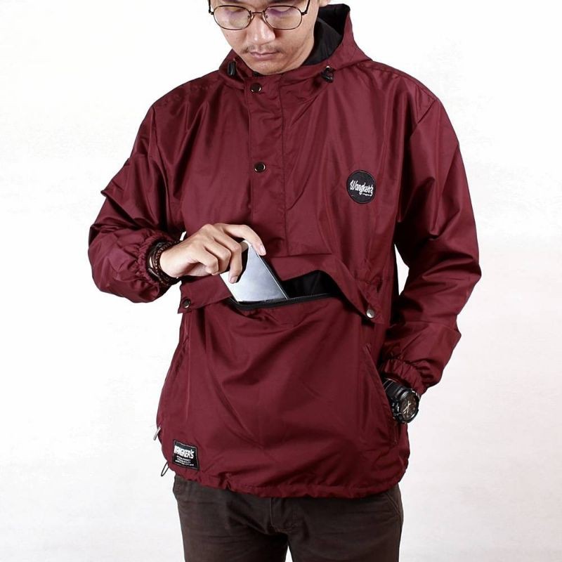 Jaket Cagoule Simple Big Size XXL Wangker's Ori 100%