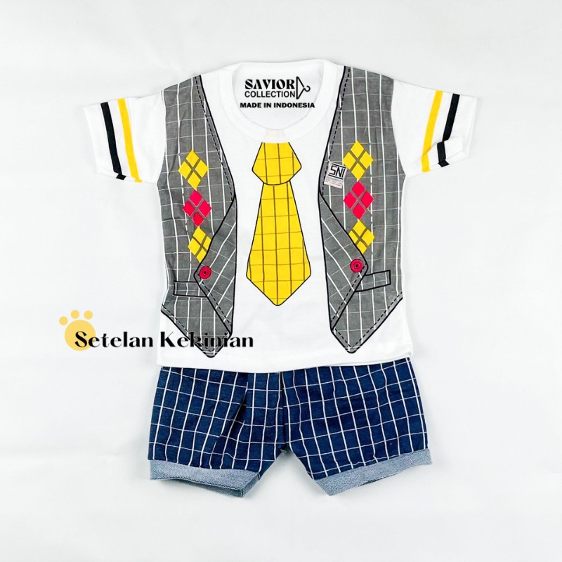 Set Baby Tuxedo Dasi Warna Abu Keren Jas Anak 0-12bln Murah Kekinian