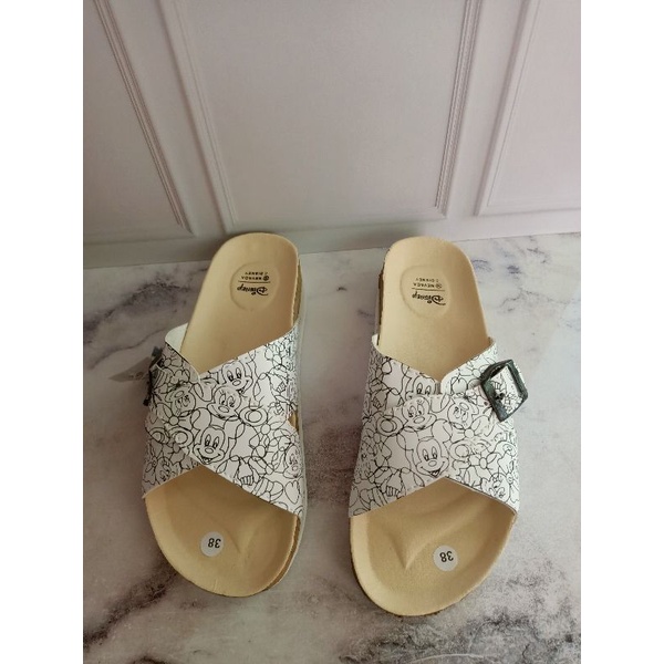 Sandal Puyuh Wanita NVD X Disney Slop Slip ON Cewek Branded Matahari