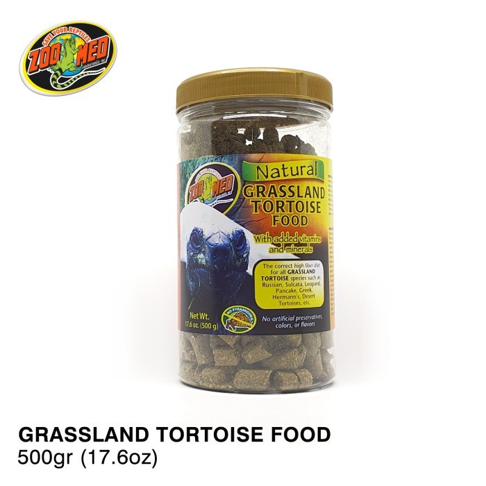 [[BISA COD]] ORIGINAL Zoomed Natural Grassland Tortoise Food 500gr Sulcata Herman Leopard