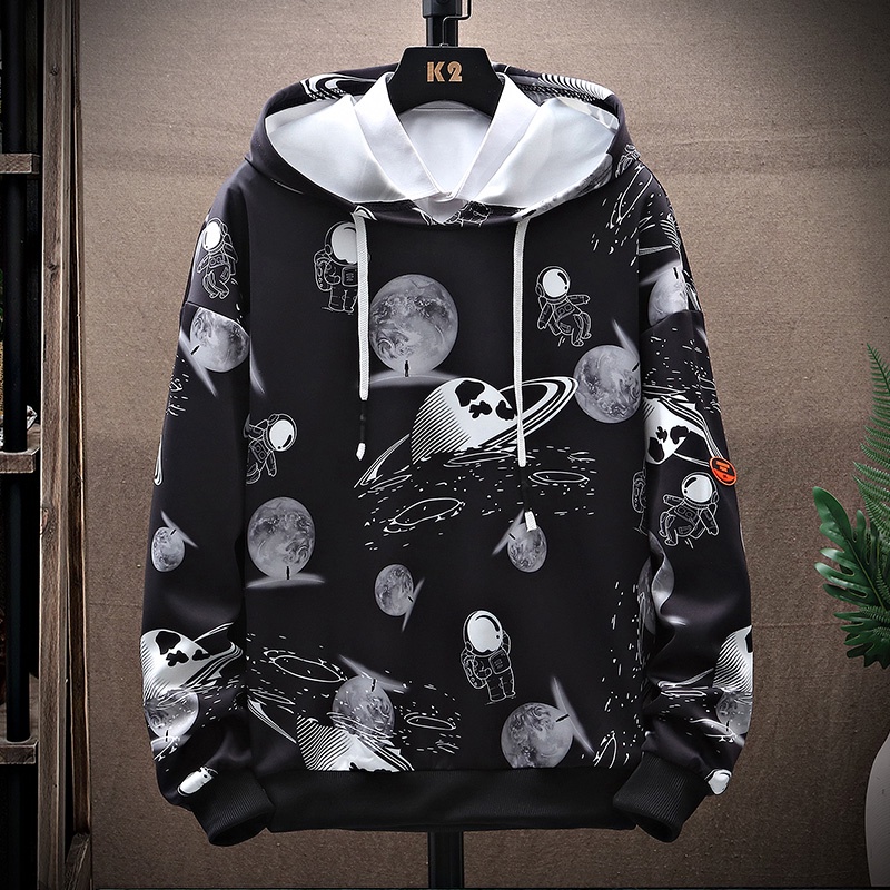 Hoodie Pria Sweater Kaos Hoodies Lengan Panjang Bahan Polyester W22007