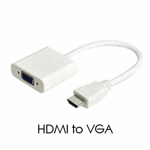 Jual KONVERTER / Converter HDMI TO VGA / KABEL HDMI TO VGA - Putih