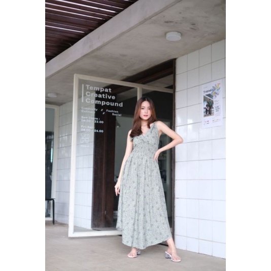 dress moza singlet / tanpa lengan rayon