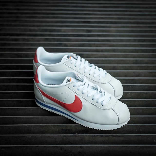 Shoes Nike Cortez Forrest Gump Xlv Anniversary White Red Blue Original - GOLDSTEP