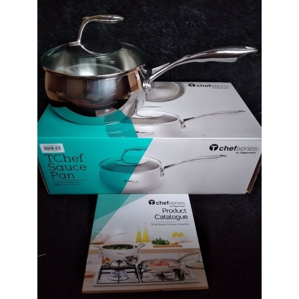 Panci Tupperware/TChef Sauce Pan 2,4L+Glass Cover 18 cm