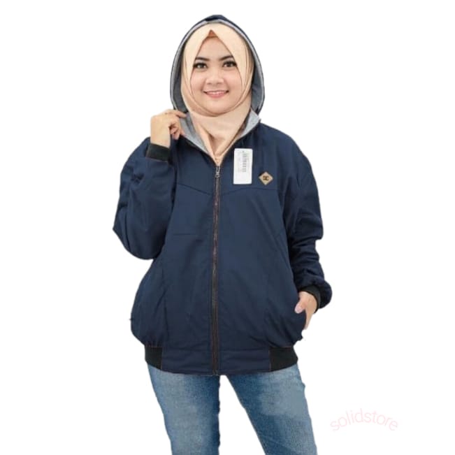 jaket bolak balik pria wanita ukuran jumbo/ jaket dewasa