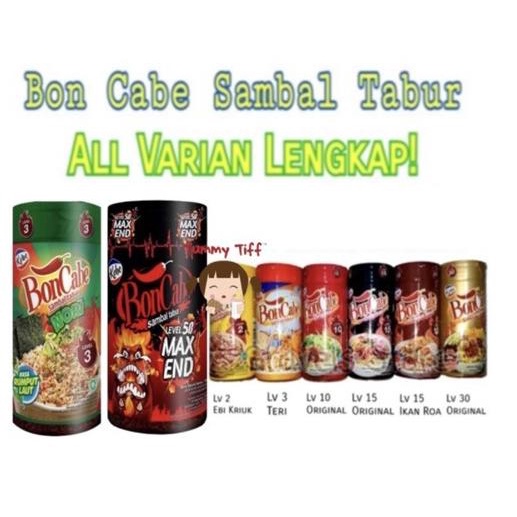 

Promo Awal tahun BonCabe BOTOL Sambal Pedas Kobe Level 30 15 10 Cabai kering bon cabe Promo Awal tahun