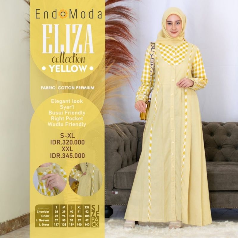 New dress maxy gamis Eliza Endomoda terbaru oktober 2021
