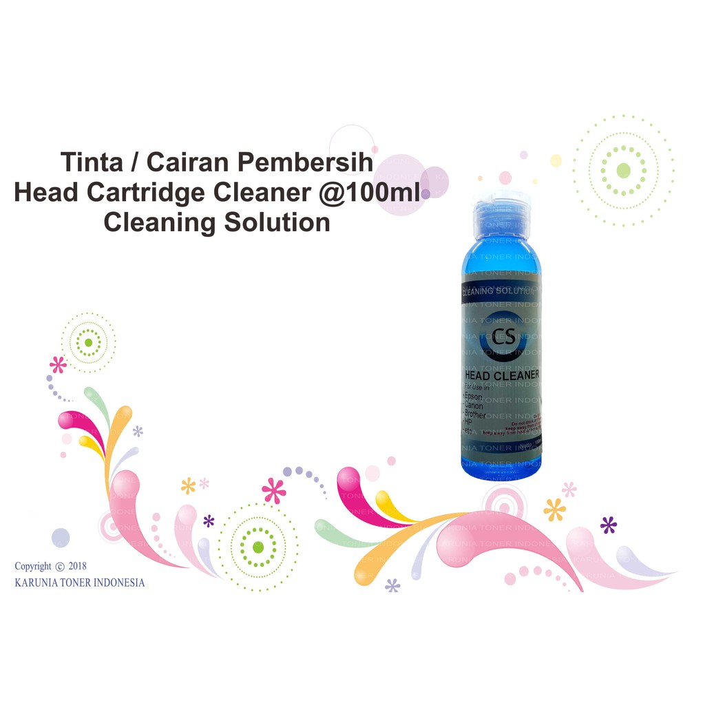 Tinta / Cairan Pembersih Head Cartridge Cleaner @100ml Cleaning Solution