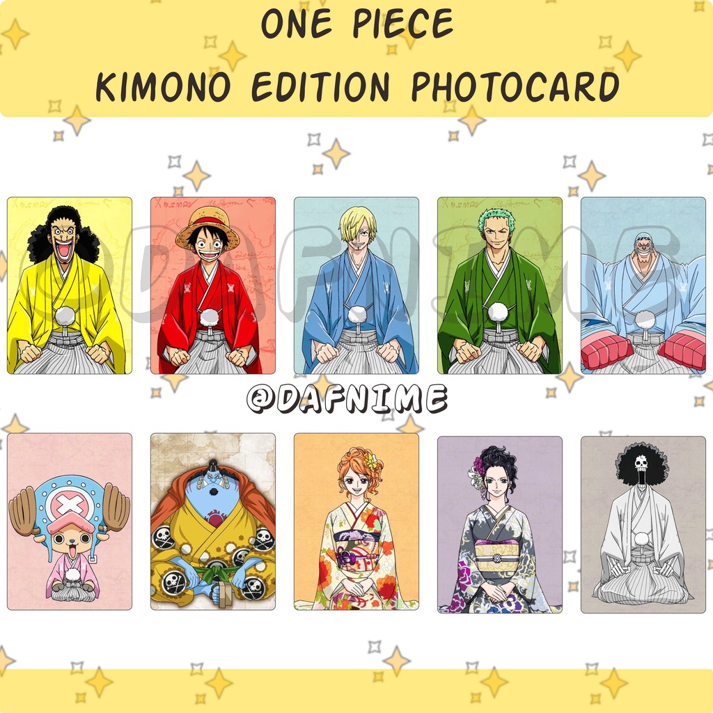 ONE PIECE KIMONO EDITION PHOTOCARD ANIME